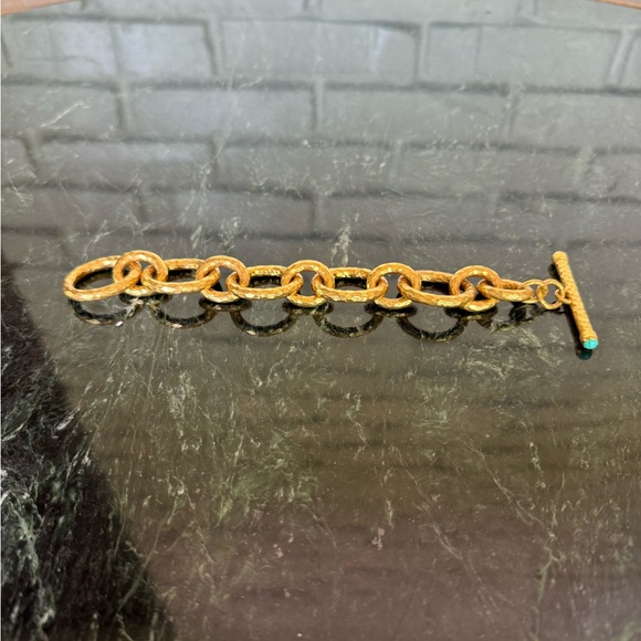Julie Vos Gold Hammered Catalina Bracelet - Picture 8 of 9